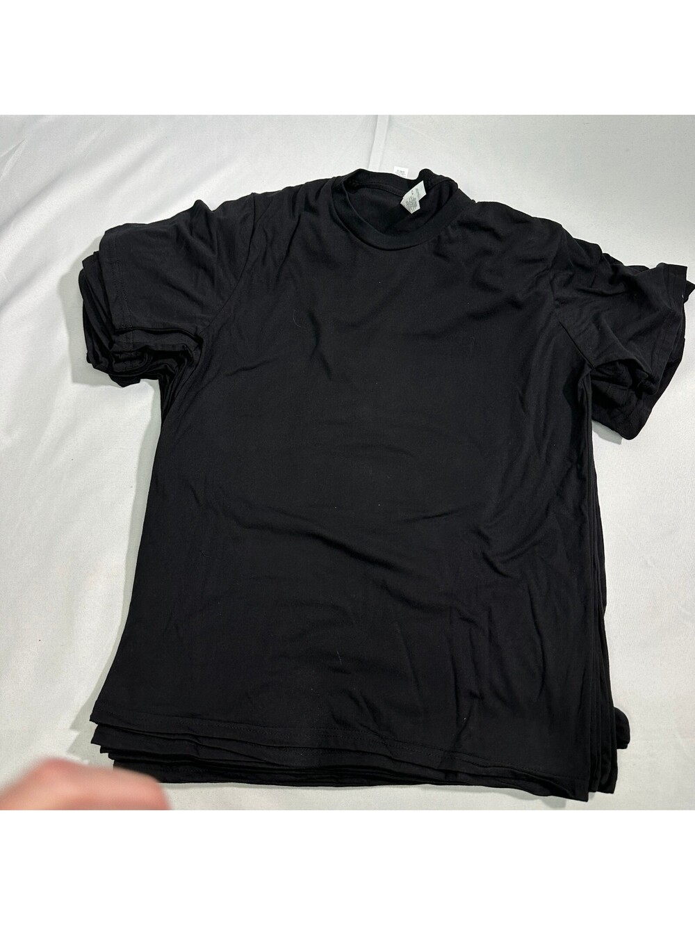NWT Royal Apparel T-Shirt Mens M Black Blend T-shirt 10 Pack
